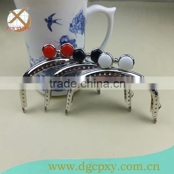 White Black Red Color Metal Frame for Small Purse photo-4