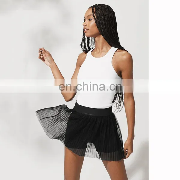 New Mini Pleated Tennis Skirt Sexy Mesh With Side Pocket Shorts Sports Fitness Skirt Women Golf Baseball Wear Apparel photo-2
