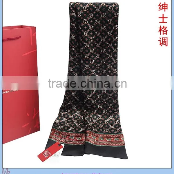 Silk Printed Men Scarf photo-2