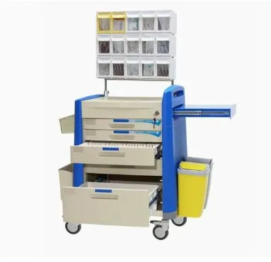 ABS Hospital Medical Emergency Medicine Nursing Treatment Trolley Equipment With Drawers photo-5