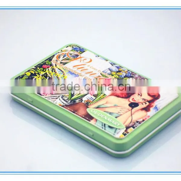 Beautiful Battery Tin Box,small Rectangular Metal Tin Box for Battery,colorful Rectangular Tobacco Tin Box photo-2