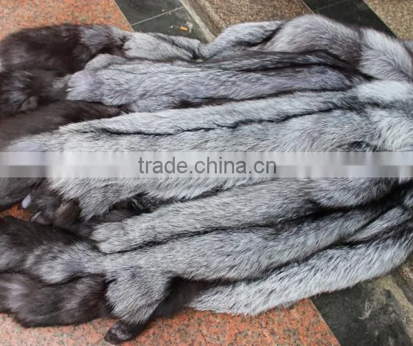 Wholepiece Real FOX Fur Skin Stole of Natural Fur Natural Color Animal Fur