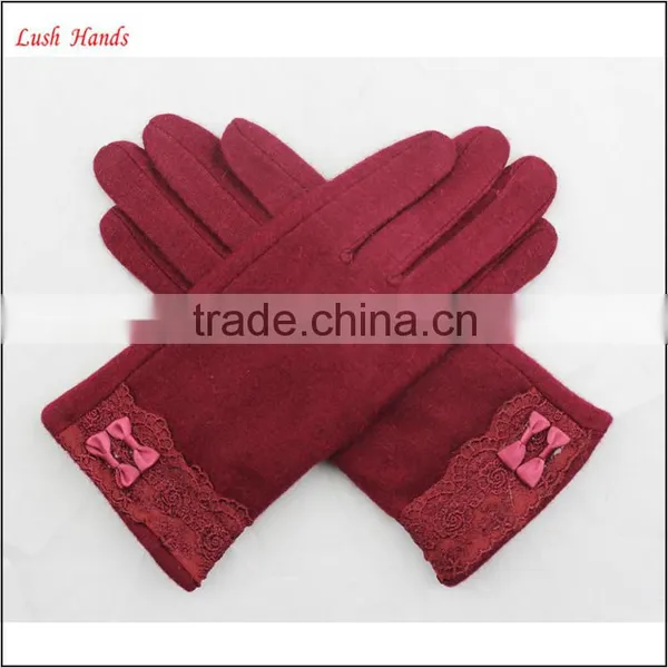 Ladies Winter Fashion Dress Gloves Thin Woolen Gloves Touch Screen Hand Gloves photo-5
