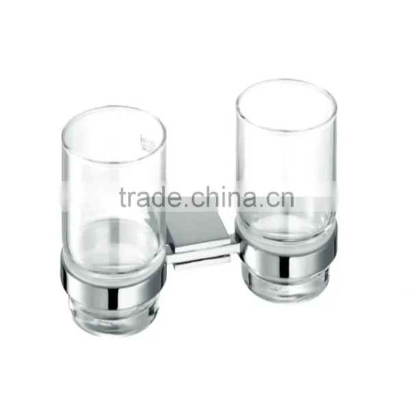 Wall Mounted Durable Bathroom Fittings Double Cup Holder 94005B