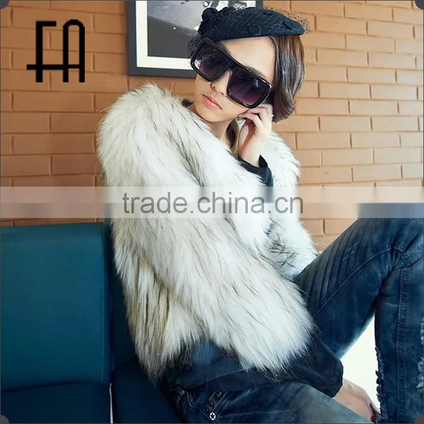 Factory Direct Wholesale Lady's Racoon Fur Knit Jacket /raccoon Fur Knit Coat