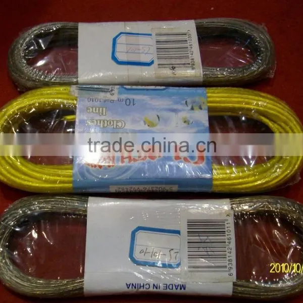 PVC Plastic Clothesline Rope WITH Wire Core/ pp Multifilament/ Twisted Rope Quality Choice photo-4