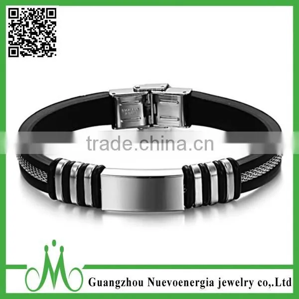 Fashion Men Silicone Bracelet Wholesale Factory Direct With Low Price
