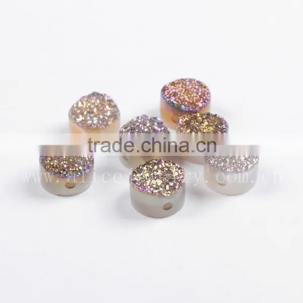 Natural AAA Quality Candy Color Agate Druzy Stone Beads Wholesale Semi Precious Gem Stone Cabochons photo-6