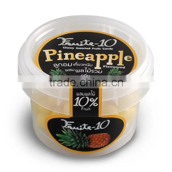 10% Assorted Fruit Soft Candy - Pineapple Flavored Fruity From Thailand photo-2