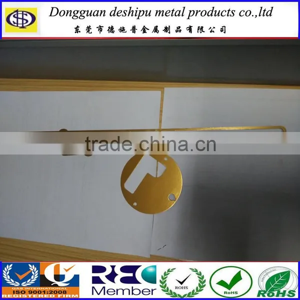 Top Quality Aluminum Stamping Parts With Gold Anodized Finish