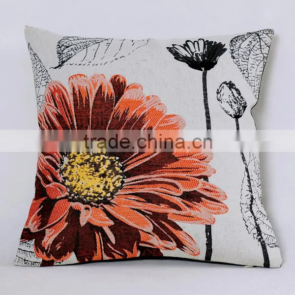 PLUS Beautiful Flower Home Decor Sofa Cushion Cover, OEM Colorful Pillowcase photo-5