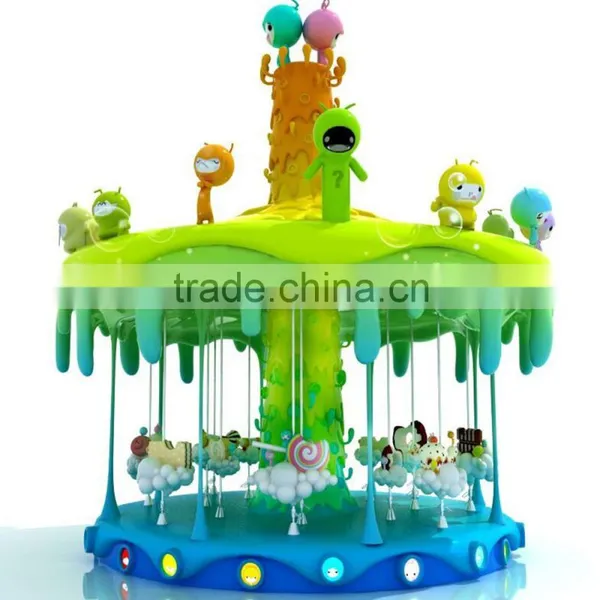 Cartoon Animal Shaped Electric Kids Luxury Sweety Candy Carousel Rides photo-2