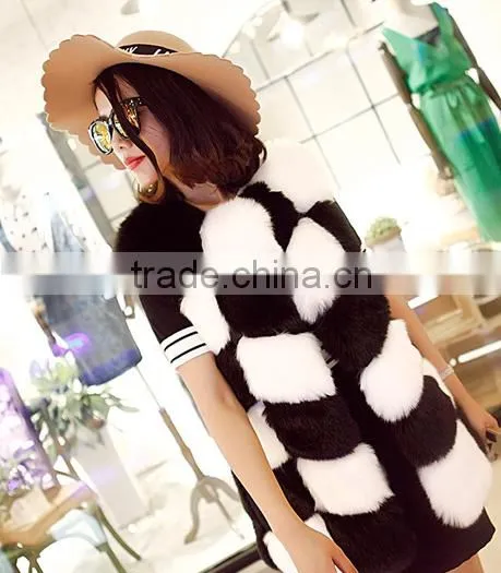 QYQX-001 Europea Fashion Ladies Fox Fur Vest photo-6