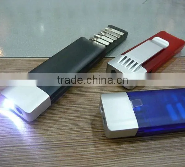 Promotion popular cheap tool kit set with LED light