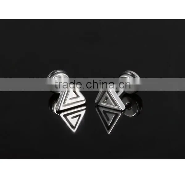 Stainless Steel Jewellery Triangle Fashion 2016 Earring Men photo-4