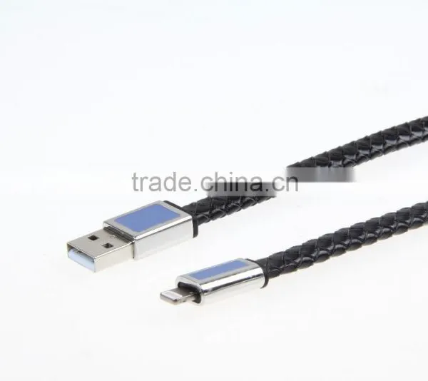 Save 20% MFI Certified Charge & Sync Flat Bonded Leather Cable With High Quality photo-4