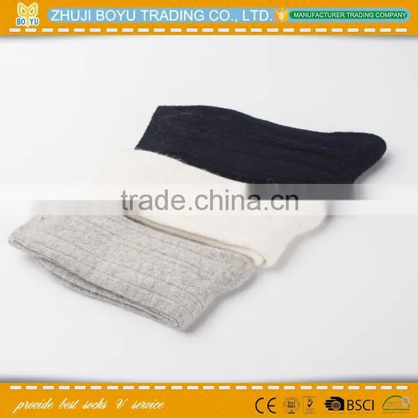 BY-161204 Angora Wool Socks Women Sock Worm Comfortably Cold Weathering Fiber-raised Socks in Hot Sale