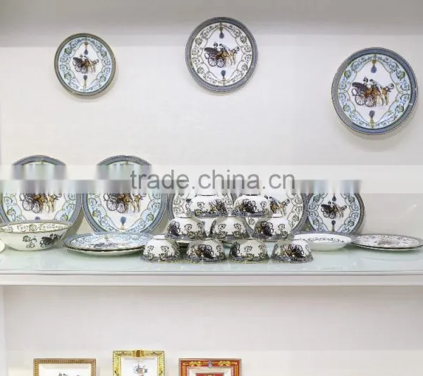 70pcs Luxury Pakistani Porcelain Dinner Set, Fine Bone China Dinner Set for 6 People photo-2