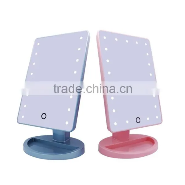 Single Side Touch Sensor Vanity Makeup Mirror With Light Bulbs Supplier's Choice photo-2
