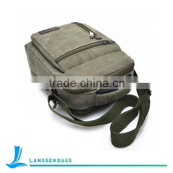 Men's Vintage Canvas Bags School Shoulder Bag Messenger Bag photo-4
