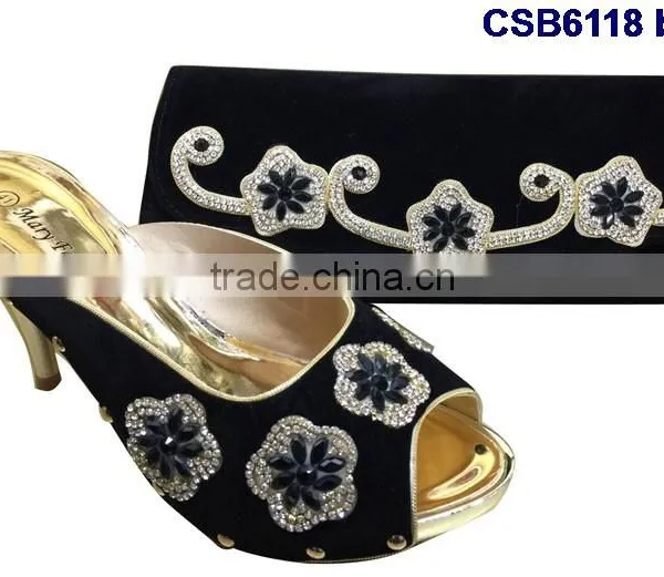 CSB6118 2016 The Latest Fashion Woman Italy Style High Heel Sandal Shoes With Fashionable Bags photo-2