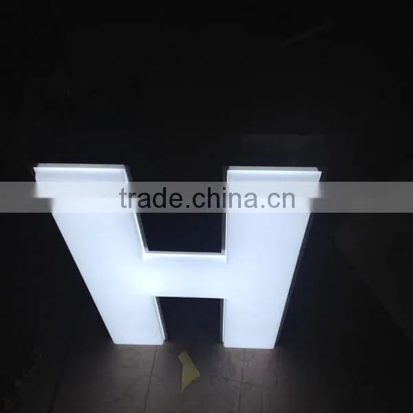 Aluminum Hanging Lit Led Letter Lights Sign