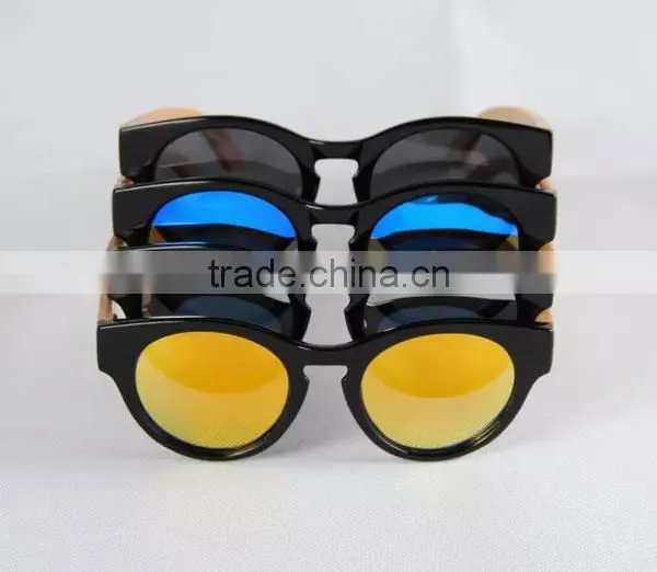 2015 High Quality FDA Natural Bamboo Acetate Sunglasses photo-3