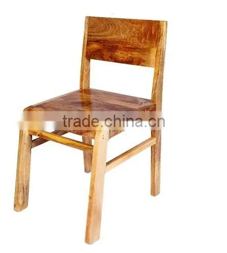 RETRO BEST QUALITY MANGO WOOD DINING CHAIR , SOLID WOOD DINING CHAIR NATURAL FINISHED photo-3