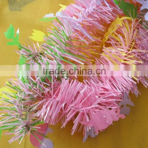 PET Wire Rabbits and Grass Plastic New Spring Garland photo-4