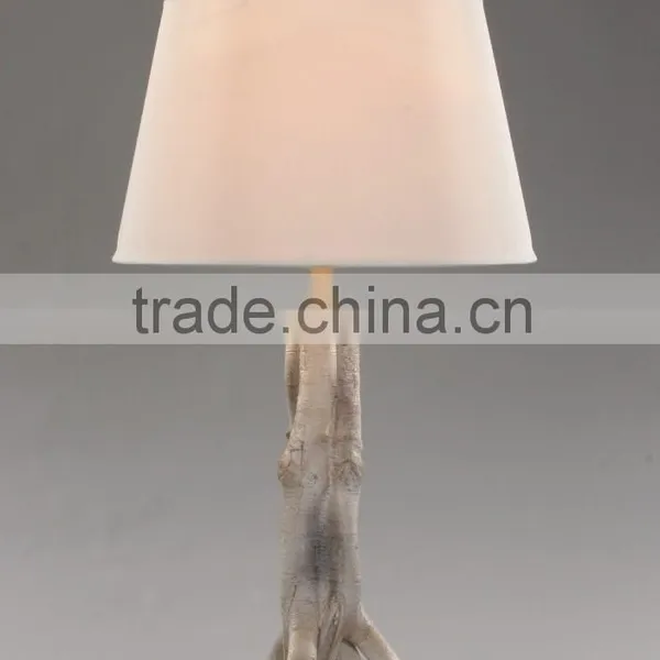 Polyresin Base and White Shade Contemporary Table Light/lamps With UL photo-3