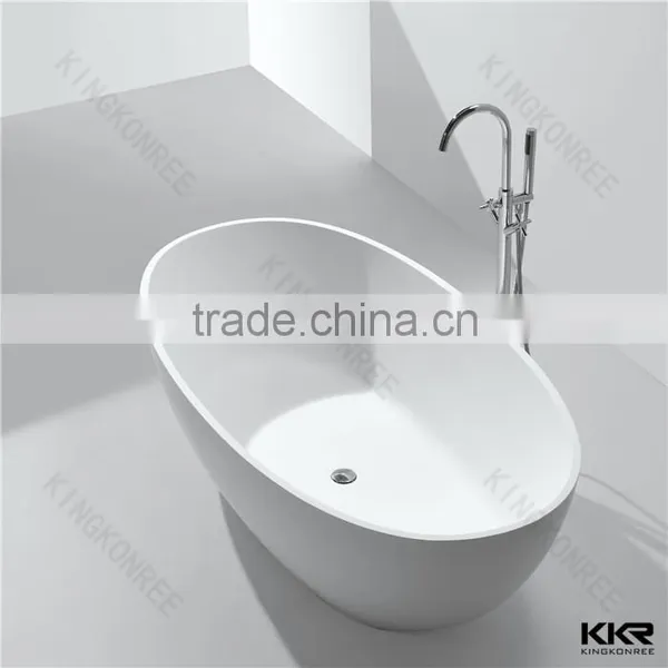 Kingkonree Modern Design Round Big Soaking Freestanding BathTub photo-5