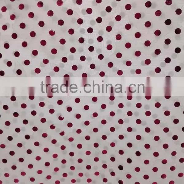 Made in China Polyester 100D Chiffon Rubber Patch Fabric for Clothes