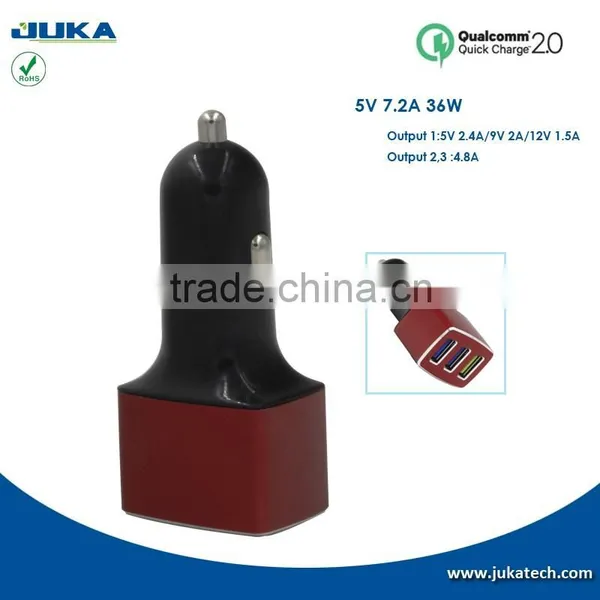 Portable 3 USB Car Charger Adapter for Iphone Car Charger for Samsung Car Charger photo-5