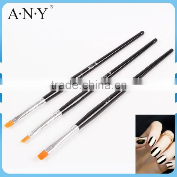 ANY Cheap Wood Handle UV Gel Nails Beauty Design Nail Brush Nail Care Set