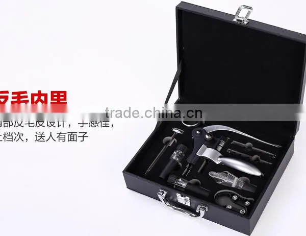Promotional AUGUST 9pcs in One Wooden Wine Box Wine Opener Corkscrew Set photo-3