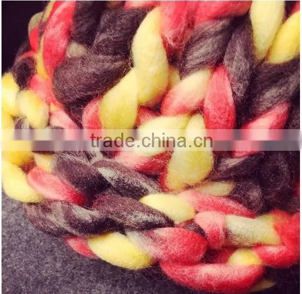 Super Thick Woolen Yarn Crocheted Hat photo-5