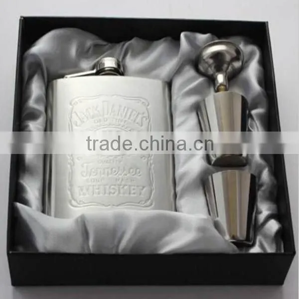 7 oz Hip Flask Stainless Steel Flagon Wine Pot Set Portable Bottle Funnel photo-4