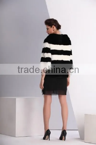 Hot Sale Nature Mink Fur Coat With Top Quality Mink Pelt for Winter Made In China photo-4