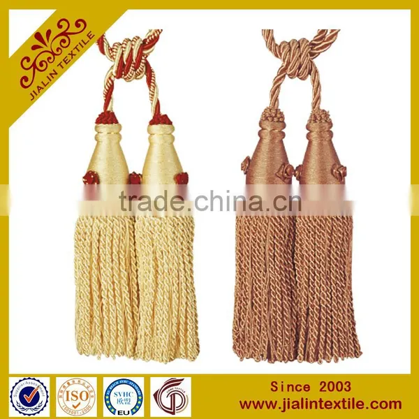 China Supplier Curtain Handmade Flower Polyester Tassel
