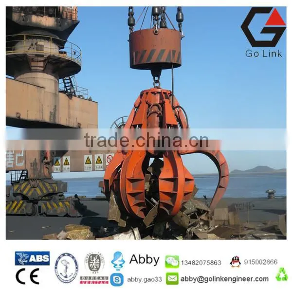 Electric Hydraulic Orange Peel Grab Steel Scrap Grabs Housing Waste Grapple China Manufacture Garbage Grab Crane photo-4