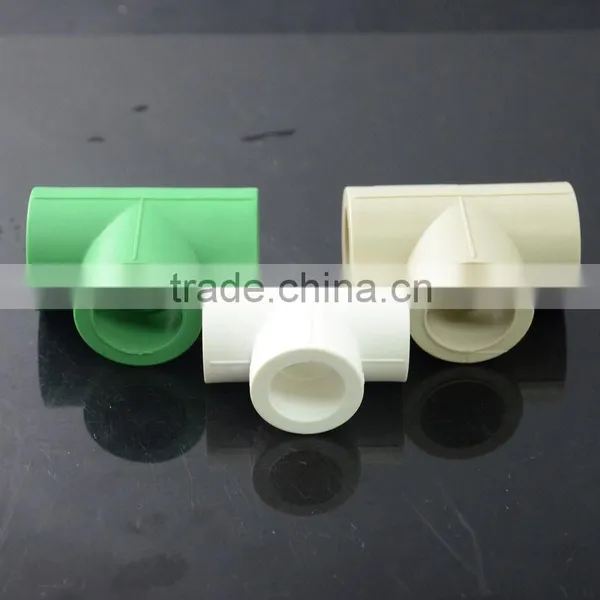 2015 Hot Sale Material Polypropylene PPR Pipe Fitting Different Colors Equal Tee photo-2
