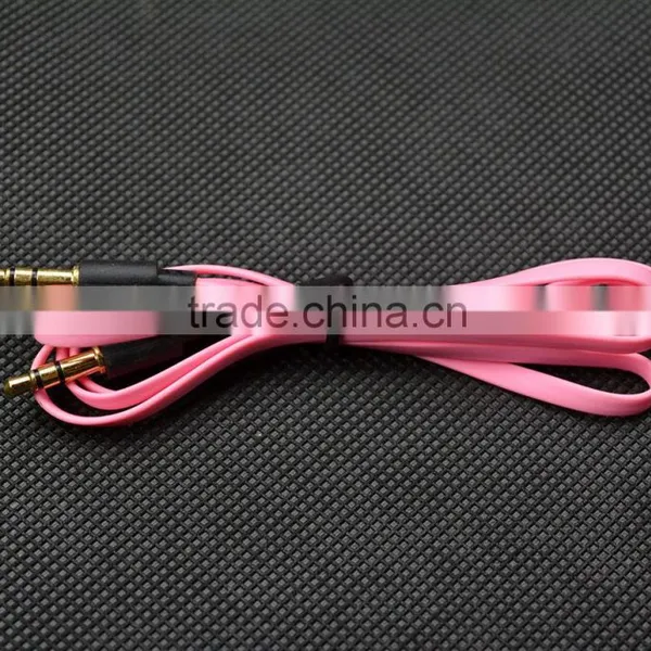 3FT 3.5mm Male To Male Noodle Jack Audio Stereo Aux Cable Adapter for PC IPhone IPod photo-6