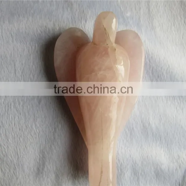 2015 Hot Quartz Crystal Angels Sale / Natural Carving Angels Wholesale/natural,decor Small Rock Crystal Angel Figurines for Sale photo-4