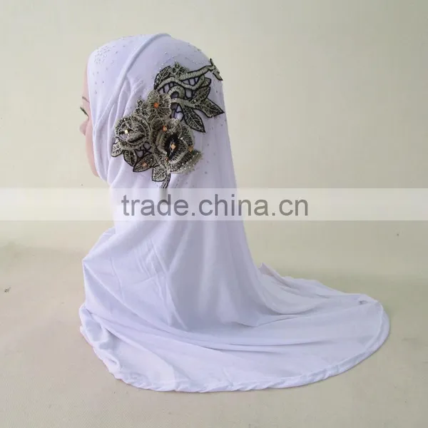 Muslim Women Fashion Week Scarf Embroidered All-match Hat