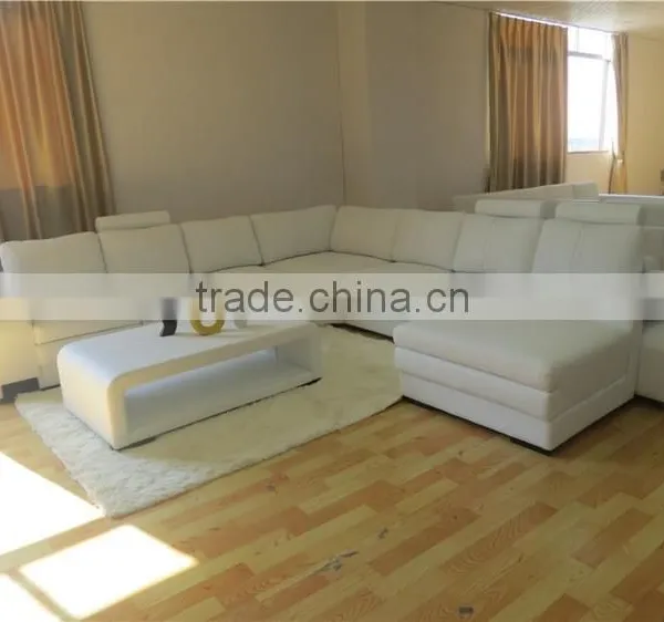 Light Genuine Leather Sofa