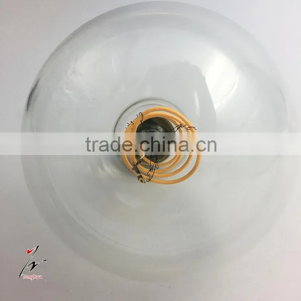 Led Curly Filament Bulb G125 Clear & Amber Glass E27 Base Decorative Light Bulb photo-5