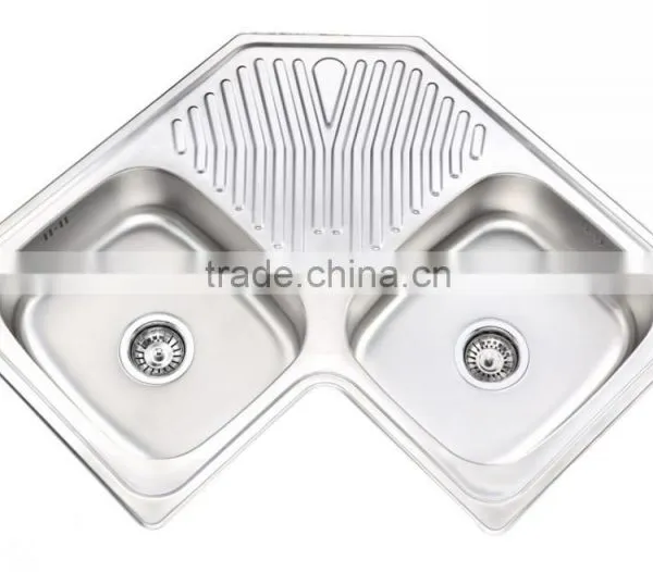 Yacht,Boat,Train and Public Mobile Toilet Used Stainless Steel Washing Basin Kitchen Sink Round Shape With Drain Board GR-Y619 photo-6