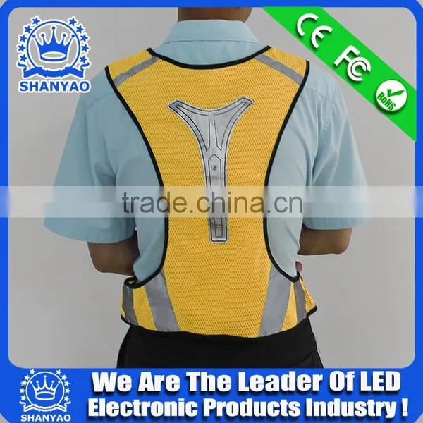 2016 Summer China Road Led Range Green Safety Officer Vest Reflective photo-4