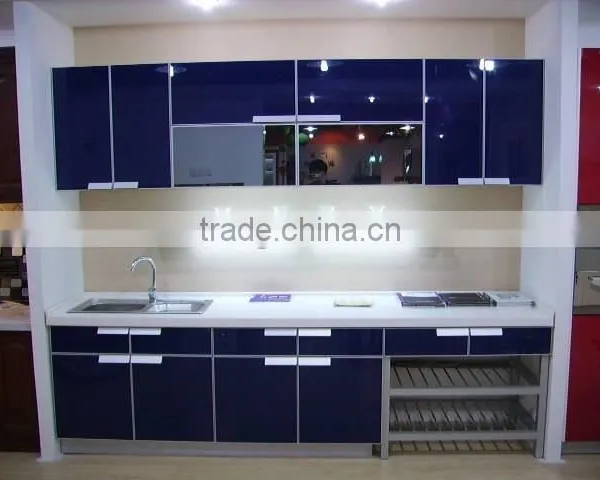 High Gloss PVC Faced Kitchen Cabinet MDF For Furniture photo-5