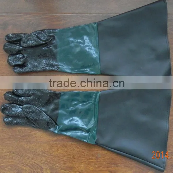 Labor Protection Gloves PVC Sandblast Gloves 60cm